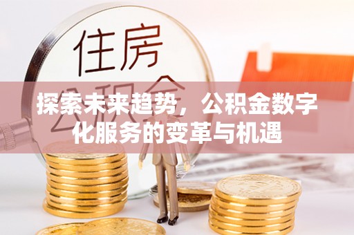 鹿寨探索未来趋势，公积金数字化服务的变革与机遇