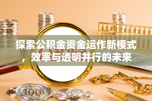 鹿寨探索公积金资金运作新模式，效率与透明并行的未来