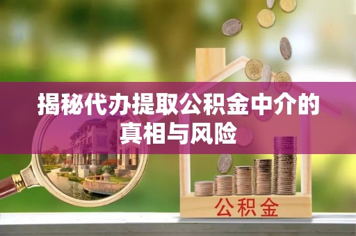 鹿寨揭秘代办提取公积金中介的真相与风险