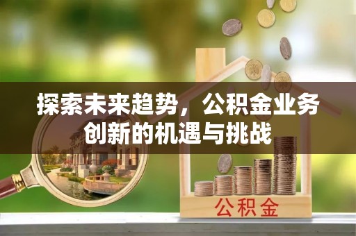 鹿寨探索未来趋势，公积金业务创新的机遇与挑战