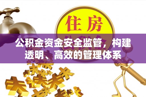 鹿寨公积金资金安全监管，构建透明、高效的管理体系