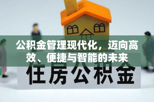鹿寨公积金管理现代化，迈向高效、便捷与智能的未来