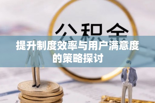 鹿寨提升制度效率与用户满意度的策略探讨